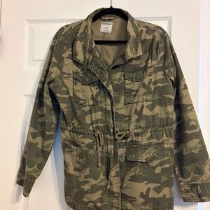 Old Navy Women's Green Camouflage Utility Jacket